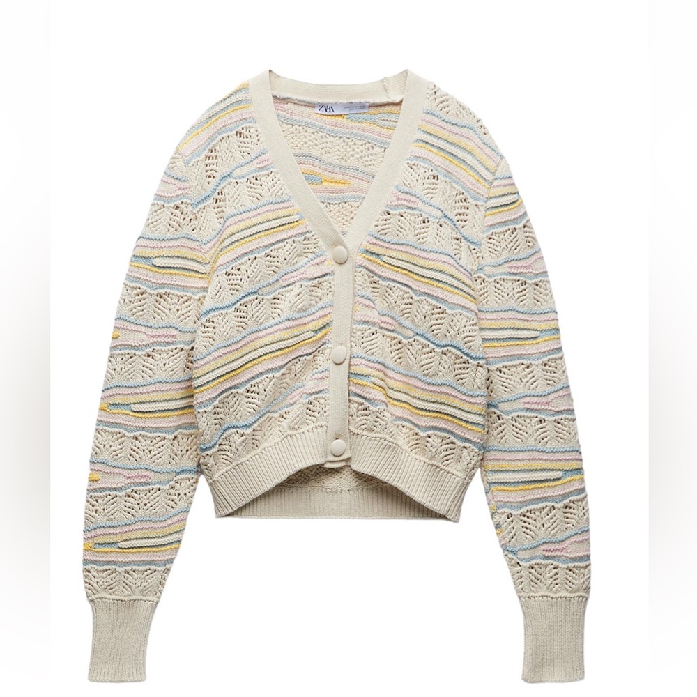 POINTELLE KNIT JACKET